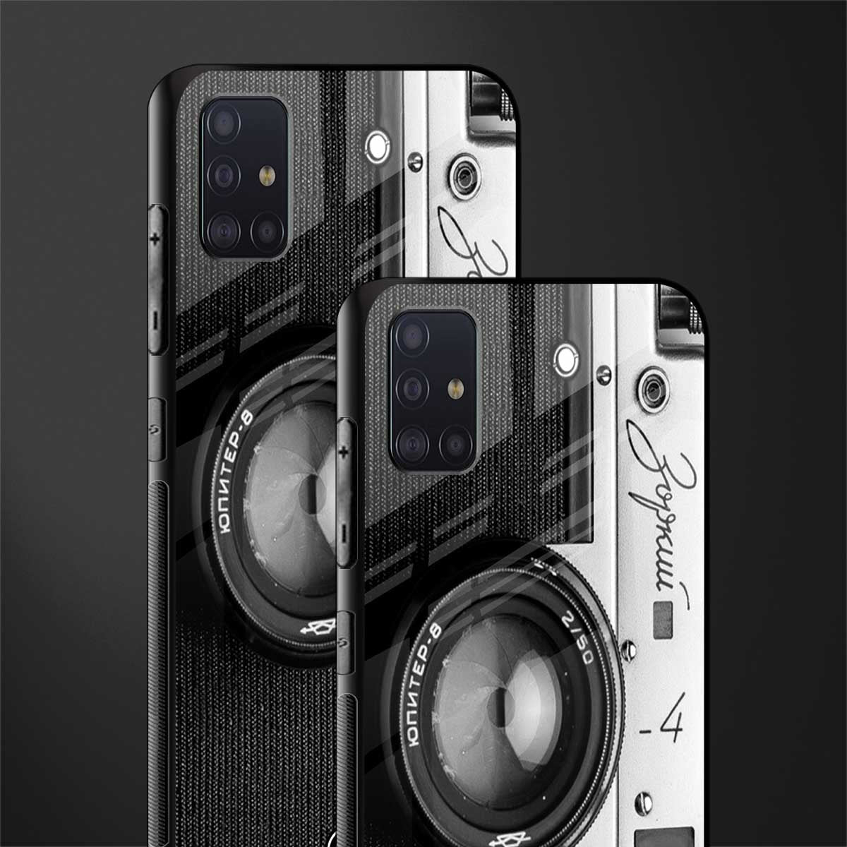 vintage camera glass case for samsung galaxy a71 image-2