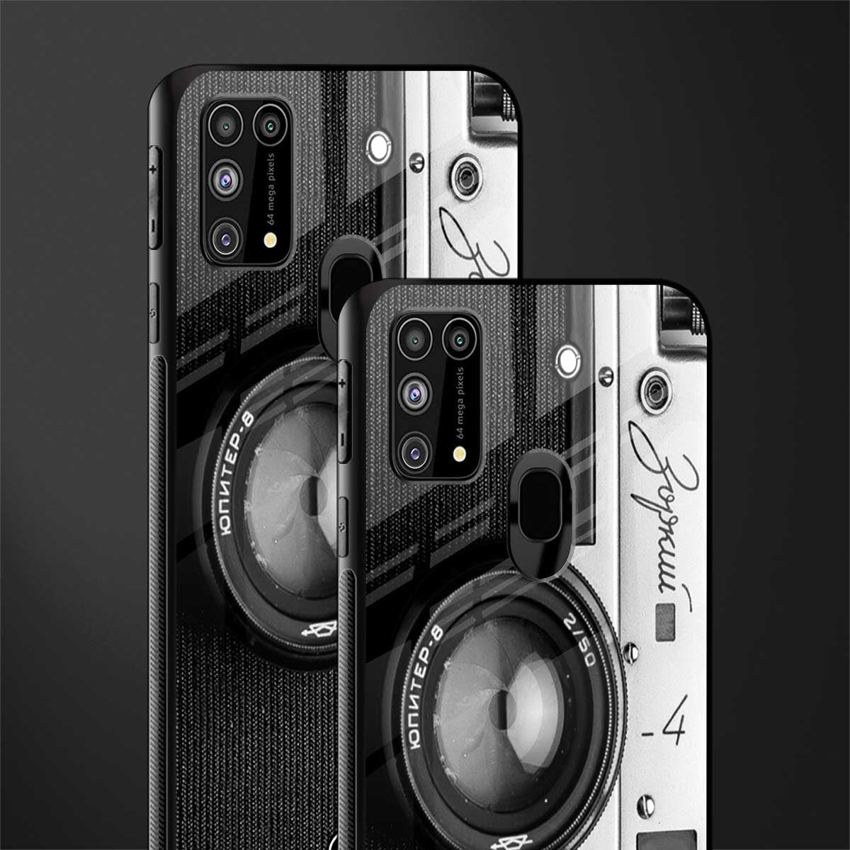 vintage camera glass case for samsung galaxy m31 image-2