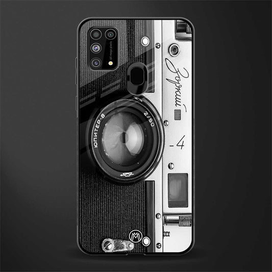 vintage camera glass case for samsung galaxy m31 image