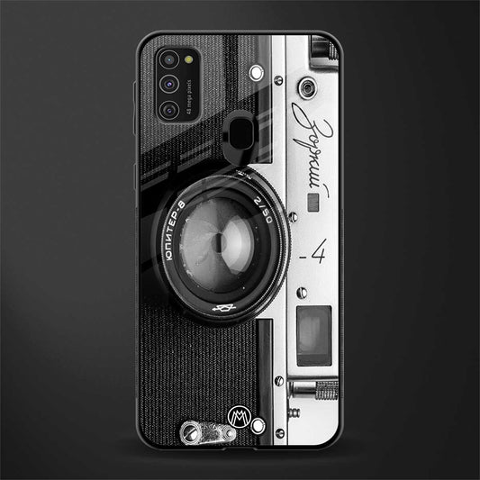vintage camera glass case for samsung galaxy m21 image