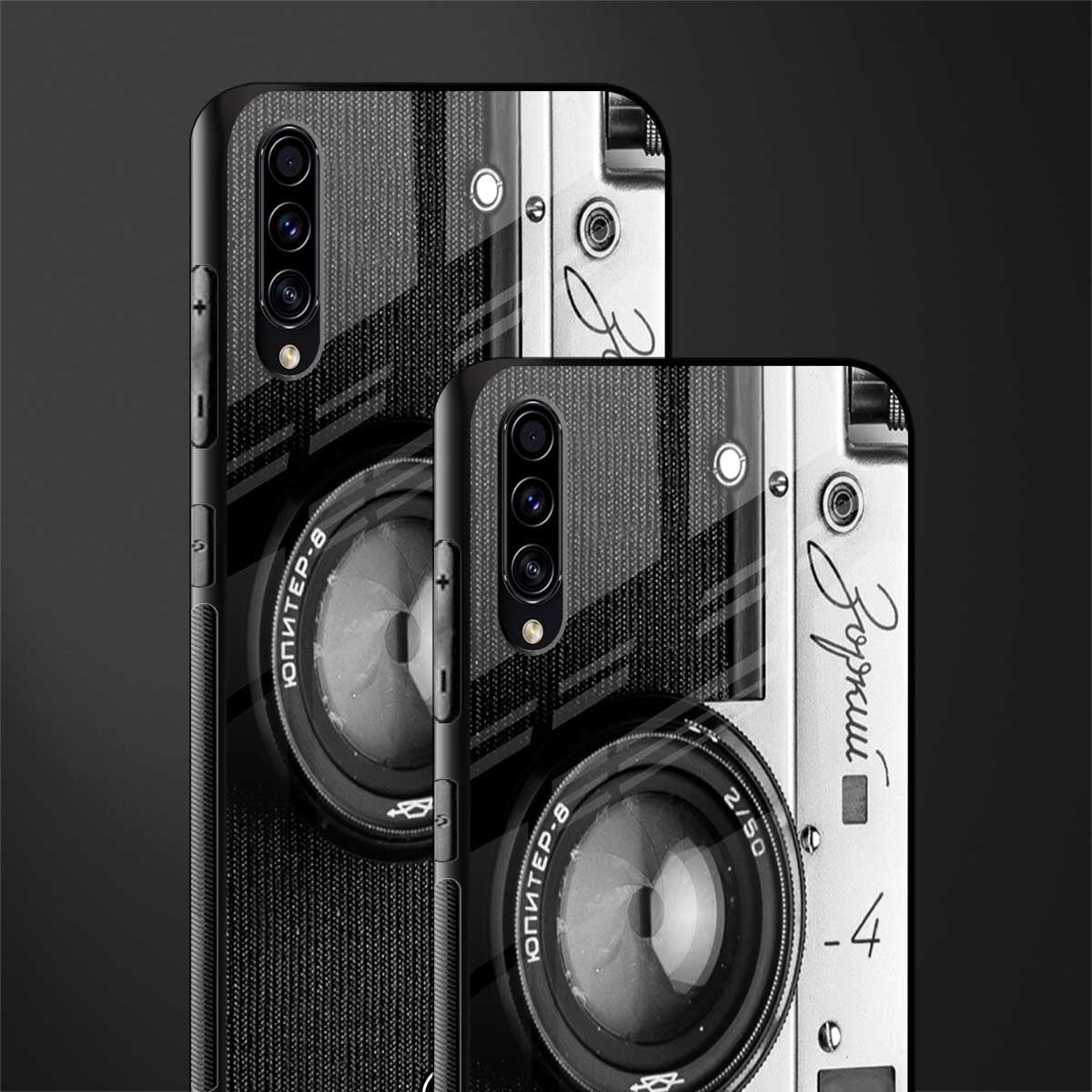 vintage camera glass case for samsung galaxy a50 image-2