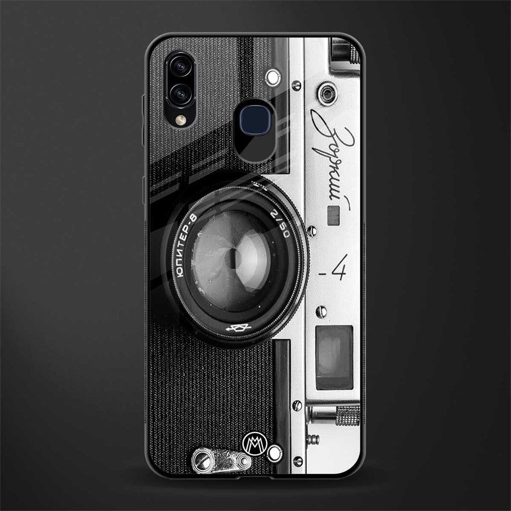 vintage camera glass case for samsung galaxy m10s image