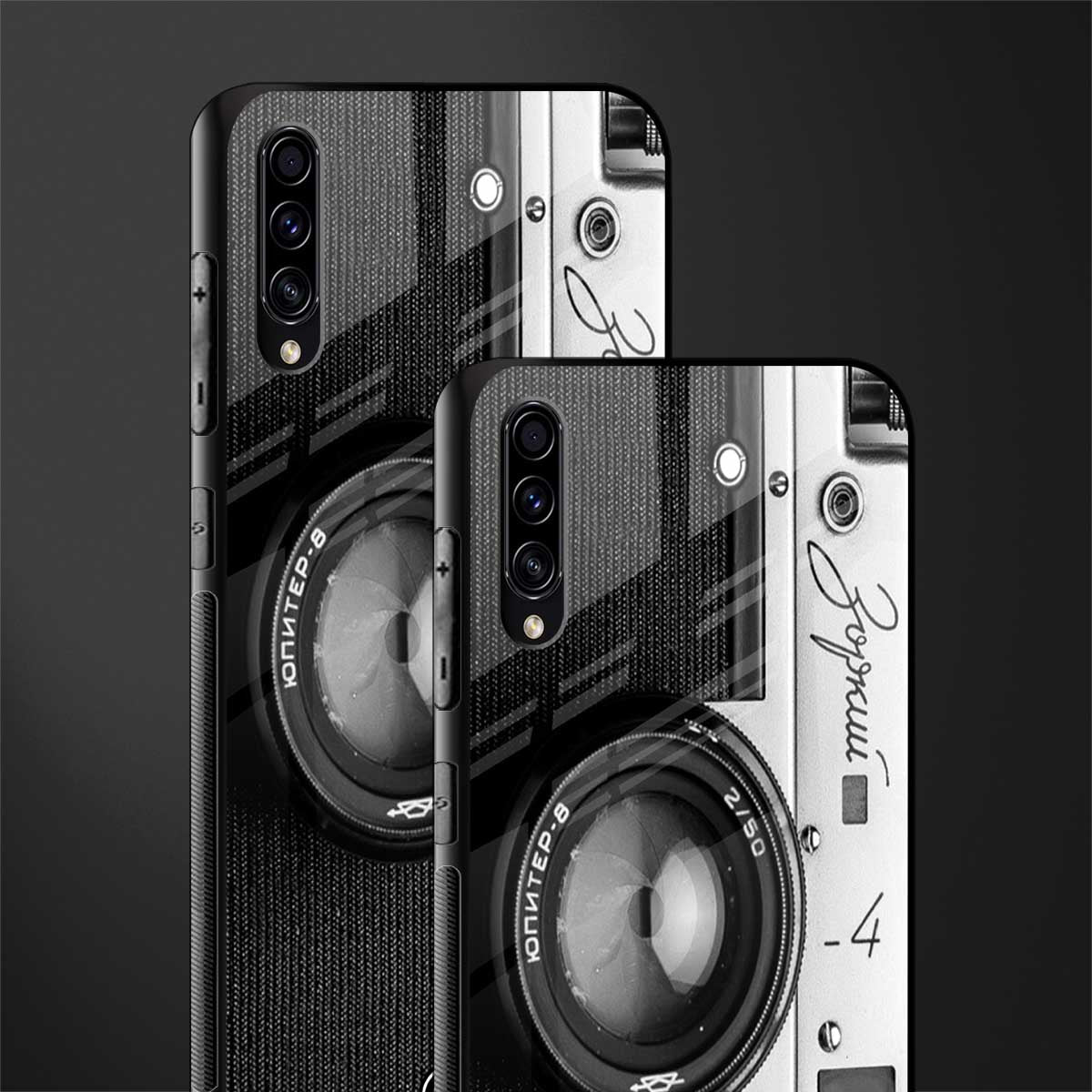 vintage camera glass case for samsung galaxy a70 image-2