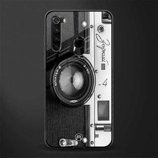 vintage camera glass case for redmi note 8 image