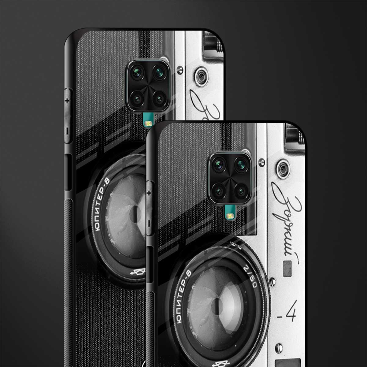 vintage camera glass case for redmi note 9 pro image-2