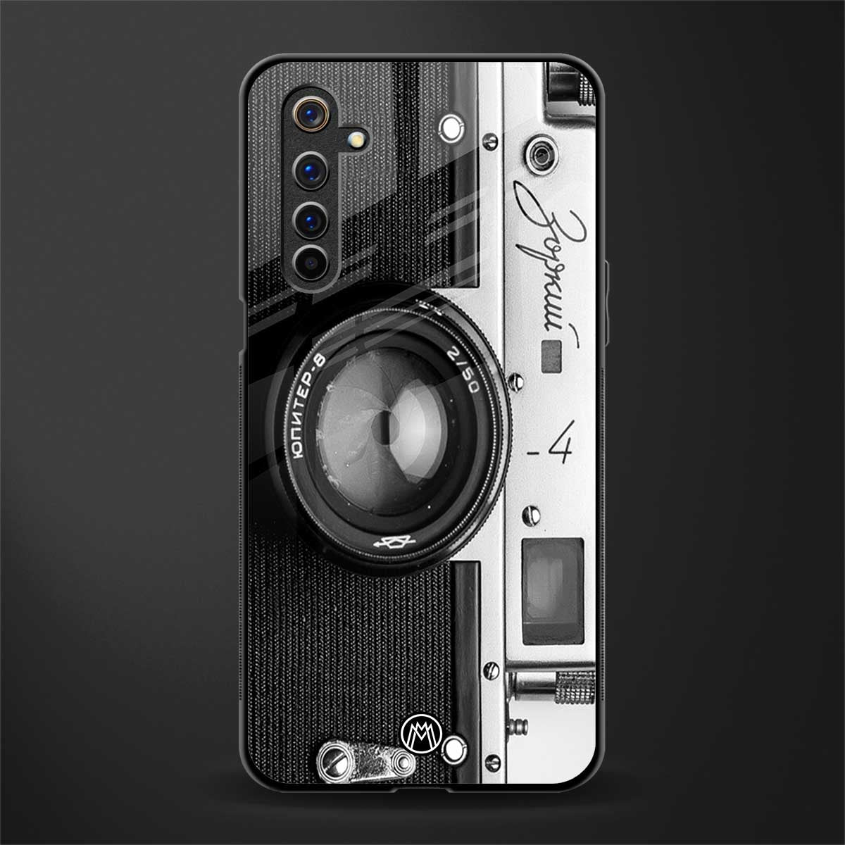 vintage camera glass case for realme 6 image