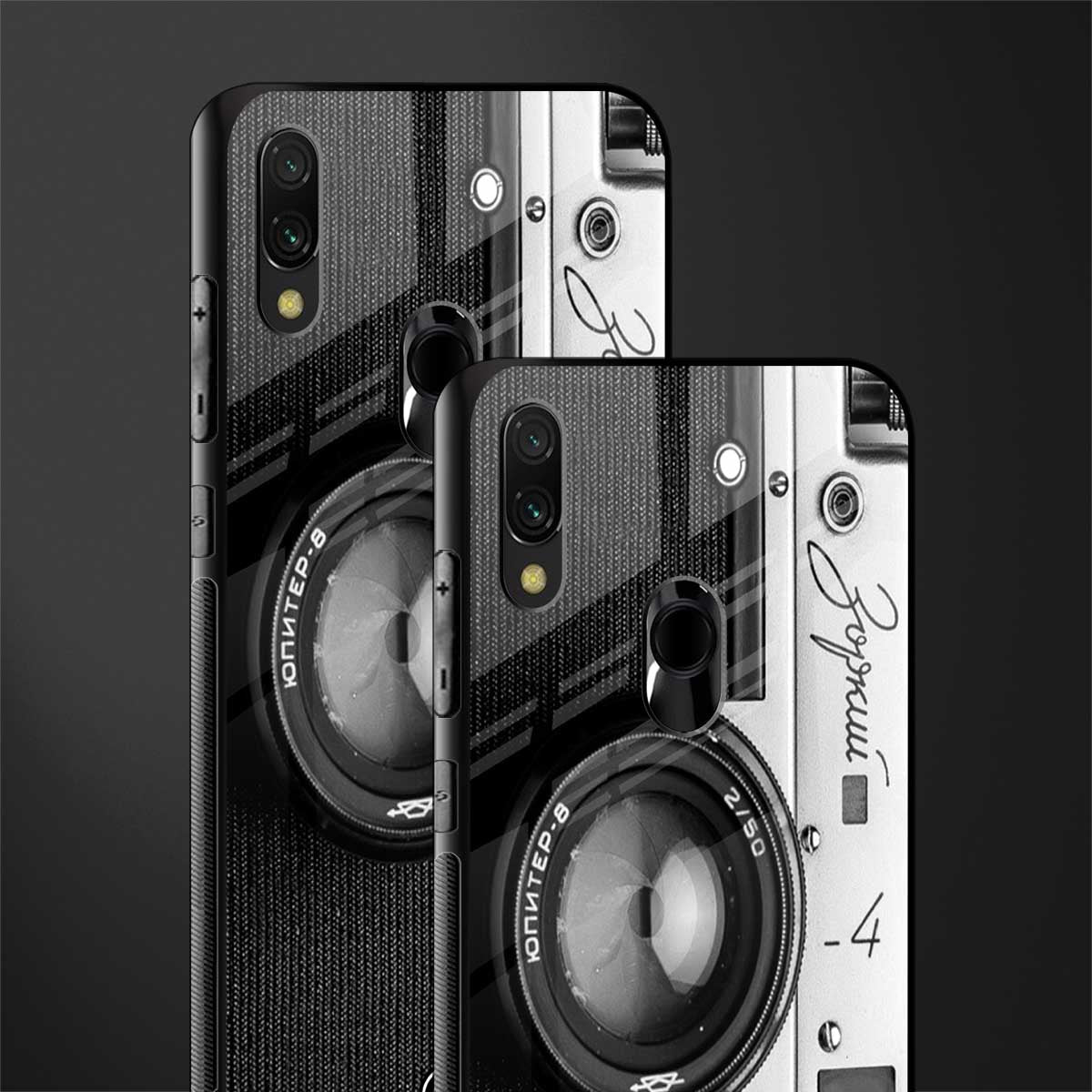 vintage camera glass case for redmi note 7 pro image-2