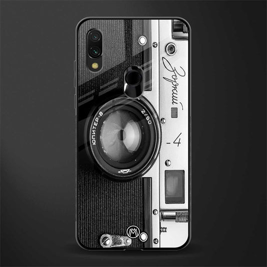 vintage camera glass case for redmi note 7 image