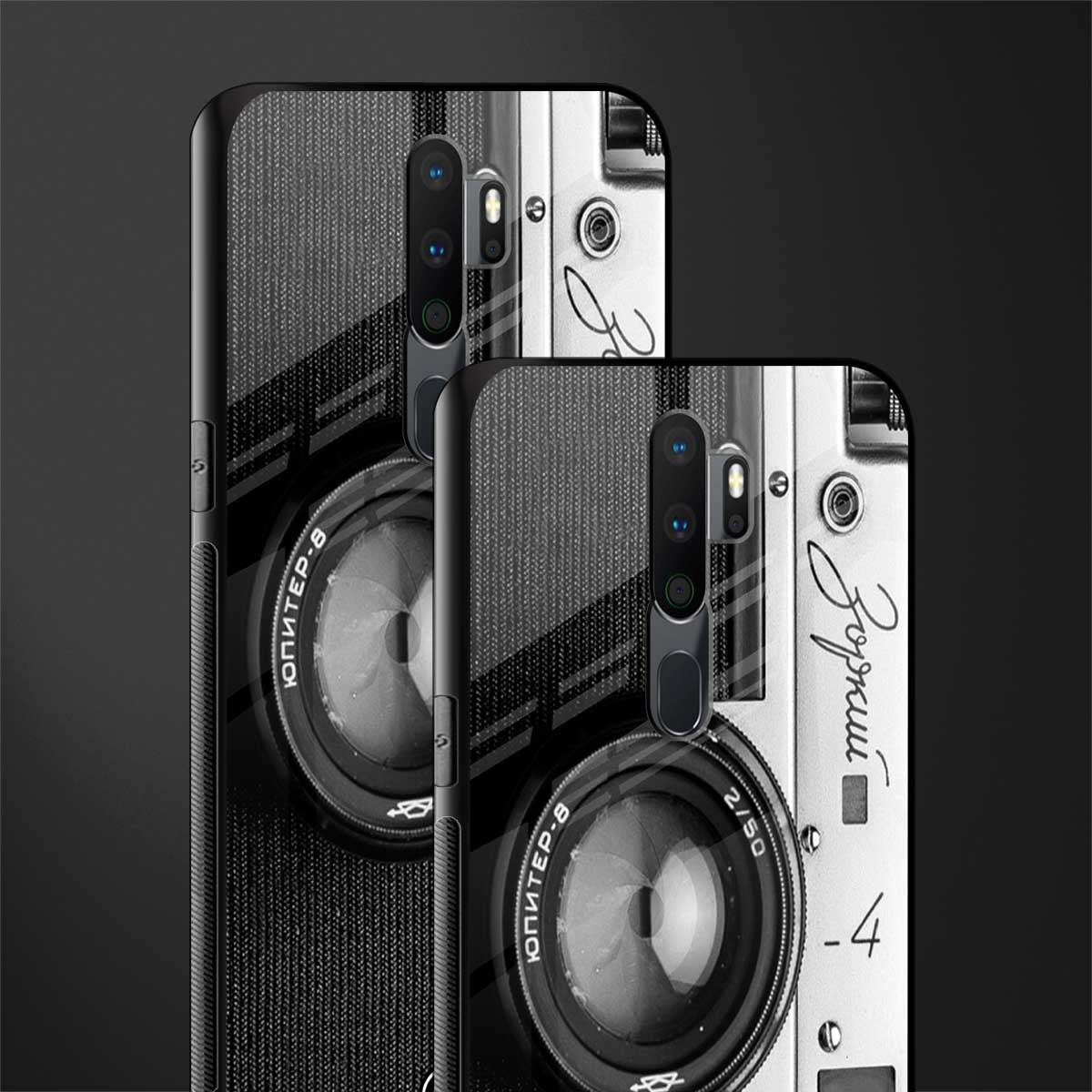 vintage camera glass case for oppo a5 2020 image-2