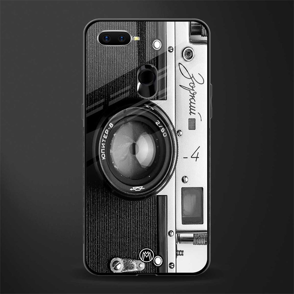 vintage camera glass case for oppo a12 image