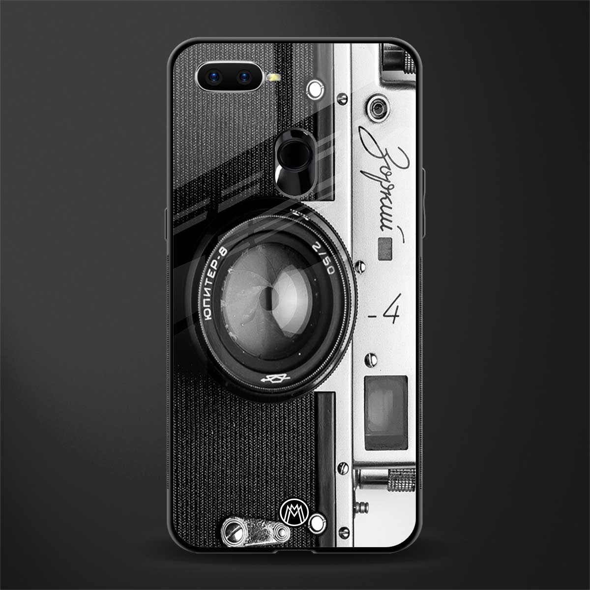 vintage camera glass case for oppo a12 image