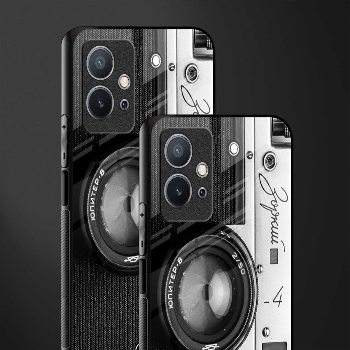 vintage camera glass case for vivo t1 5g image-2