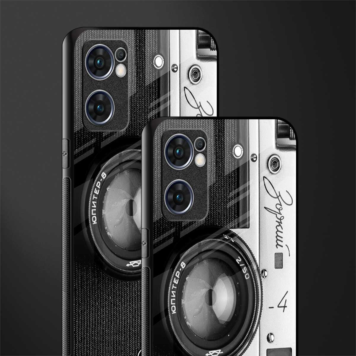 vintage camera glass case for oppo reno7 5g image-2