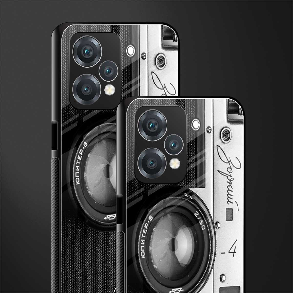 vintage camera back phone cover | glass case for realme 9 pro 5g