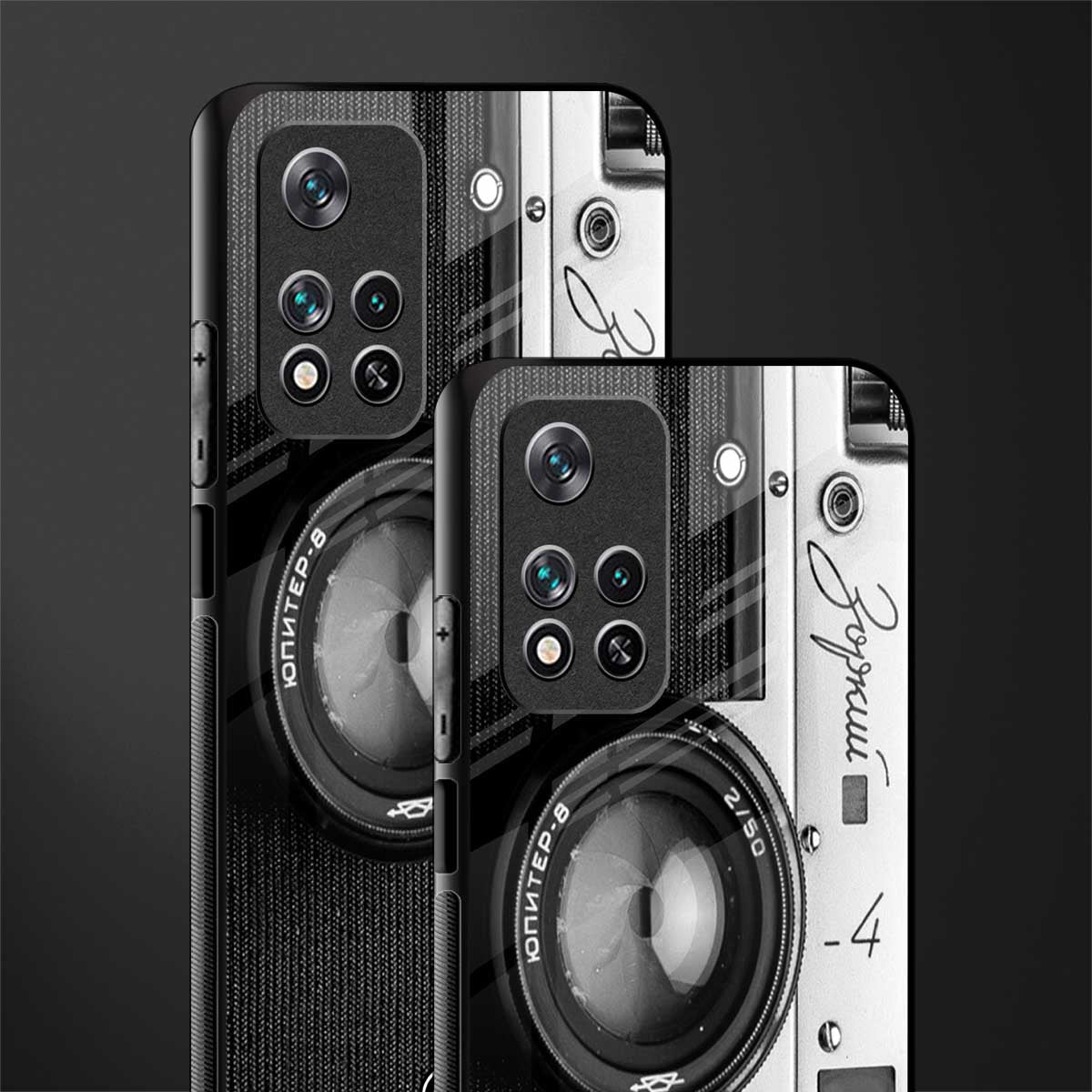 vintage camera glass case for poco m4 pro 5g image-2