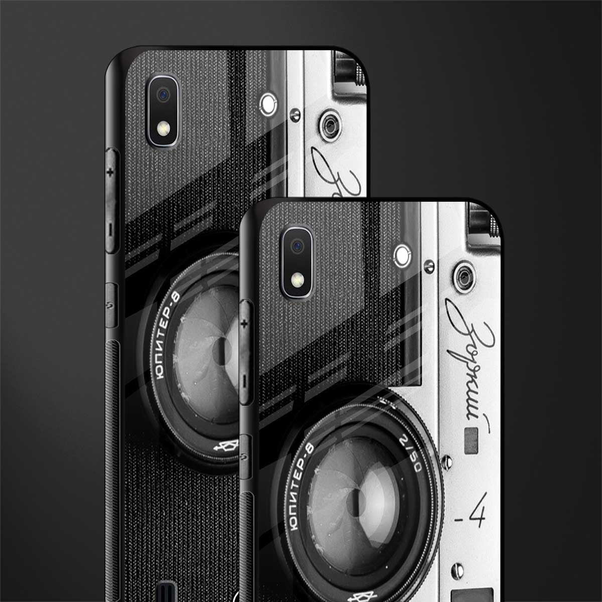 vintage camera glass case for samsung galaxy a10 image-2