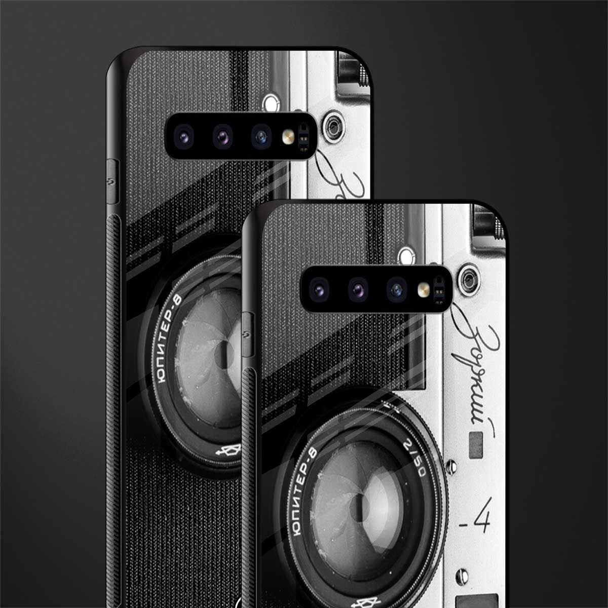 vintage camera glass case for samsung galaxy s10 image-2