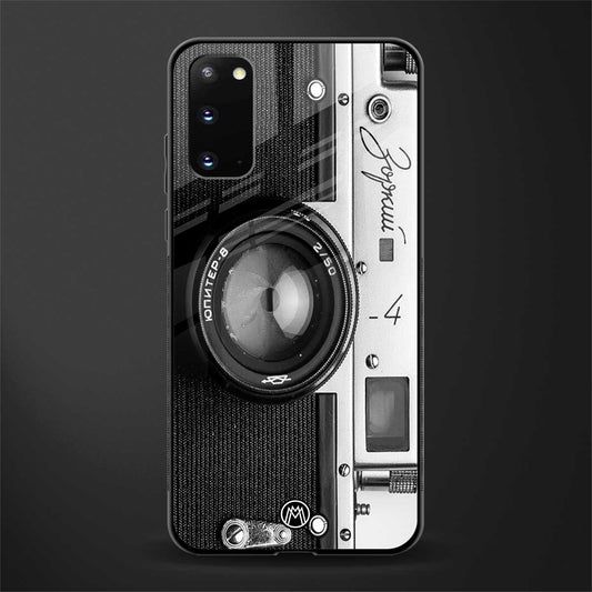vintage camera glass case for samsung galaxy s20 image