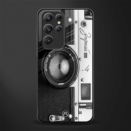 vintage camera glass case for samsung galaxy s21 ultra image
