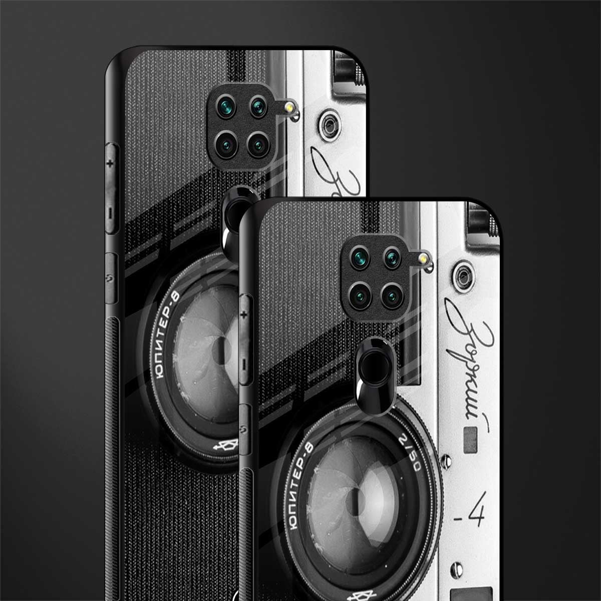 vintage camera glass case for redmi note 9 image-2