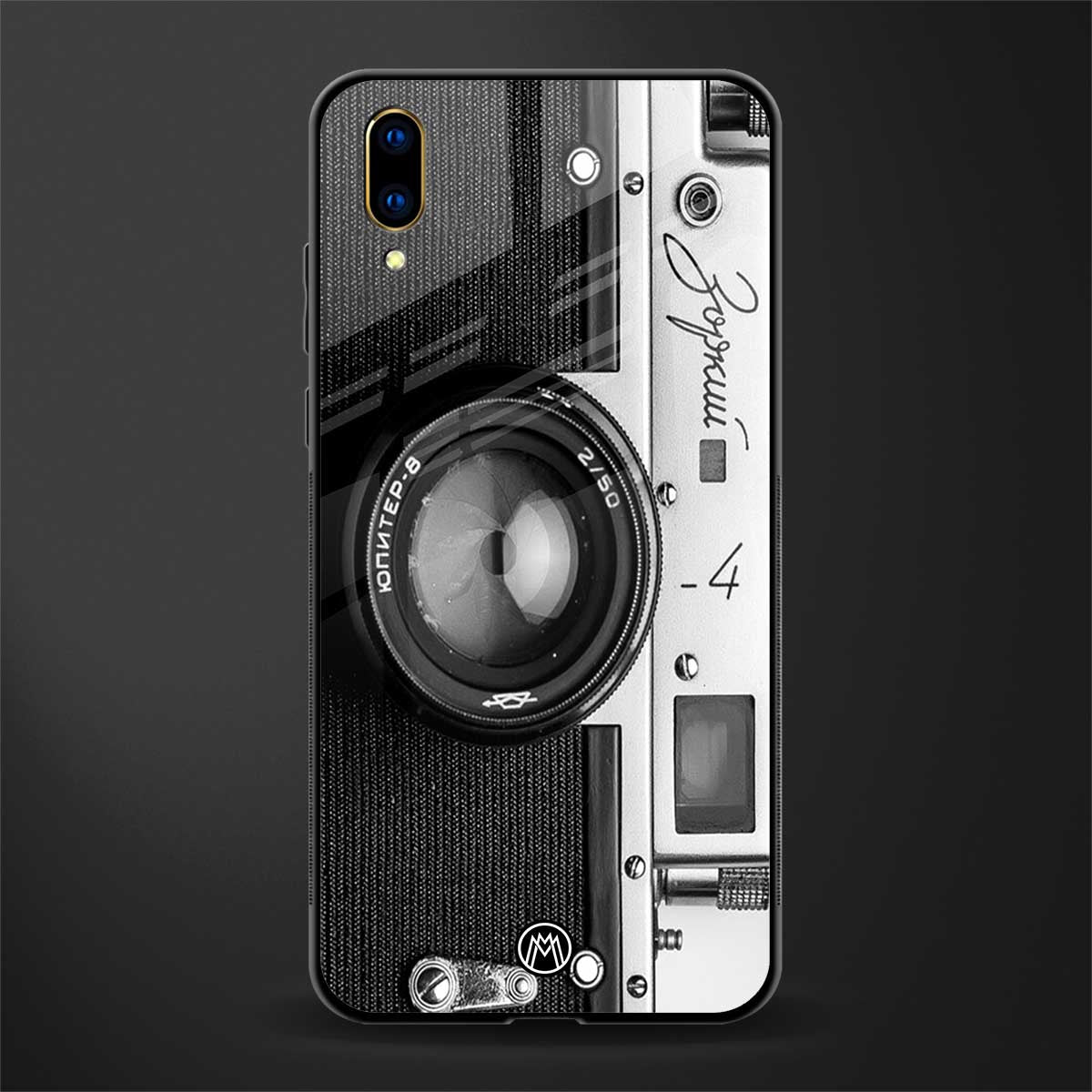 vintage camera glass case for vivo v11 pro image