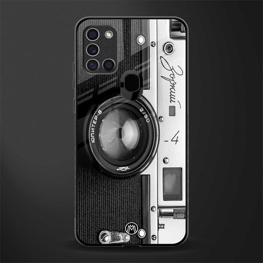 vintage camera glass case for samsung galaxy a21s image