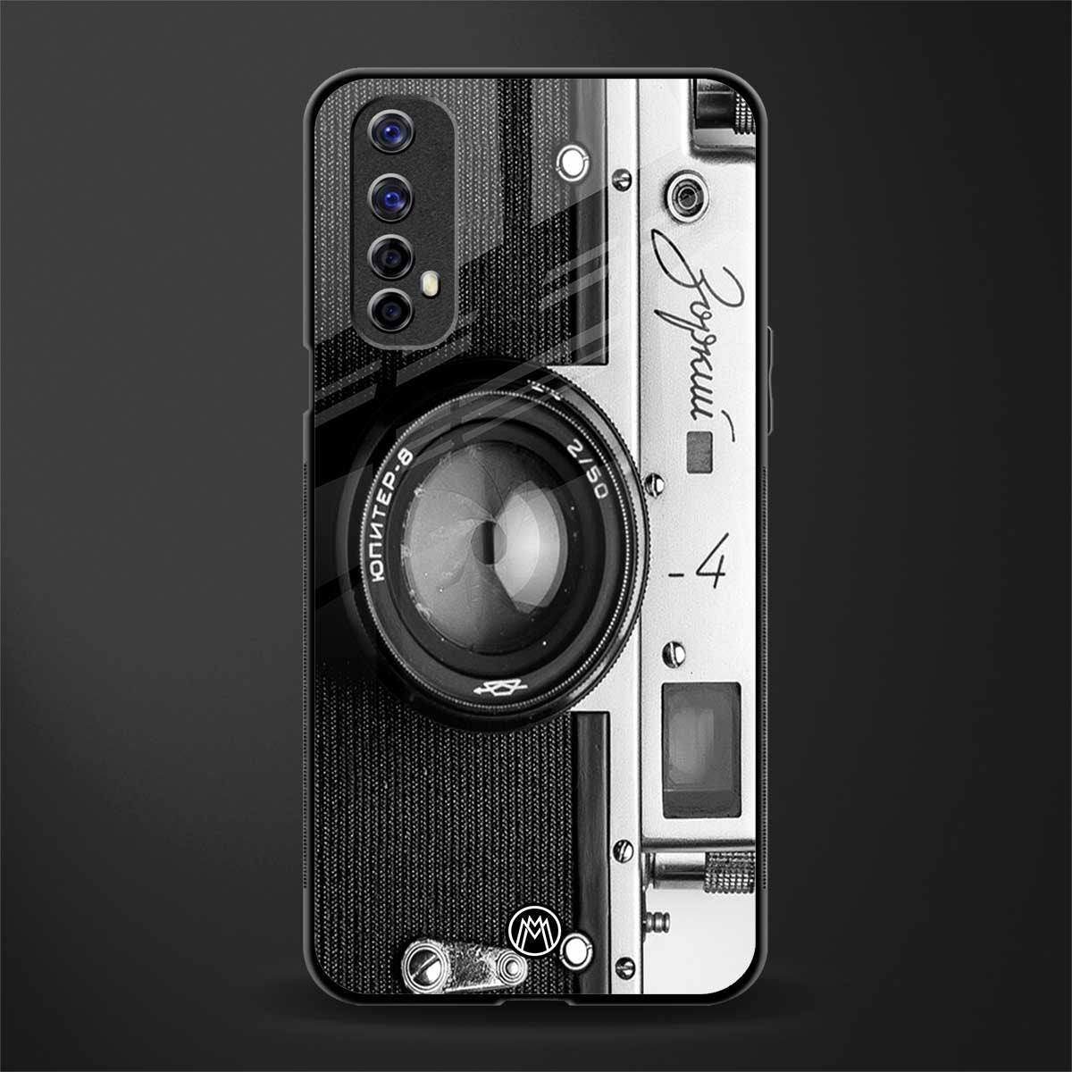 vintage camera glass case for realme 7 image