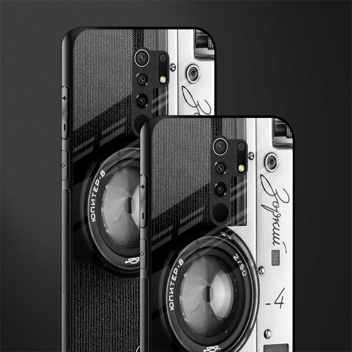 vintage camera glass case for redmi 9 prime image-2