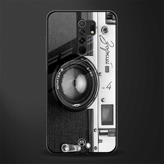 vintage camera glass case for redmi 9 prime image
