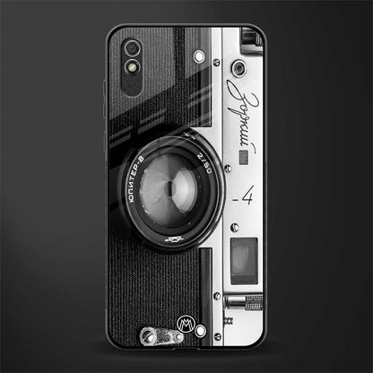 vintage camera glass case for redmi 9i image