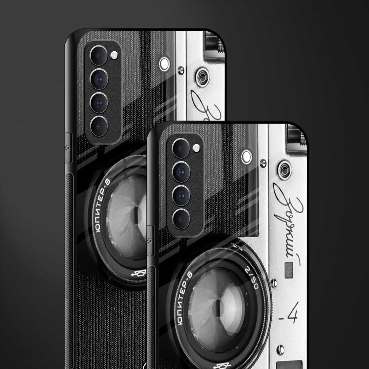 vintage camera glass case for oppo reno 4 pro image-2