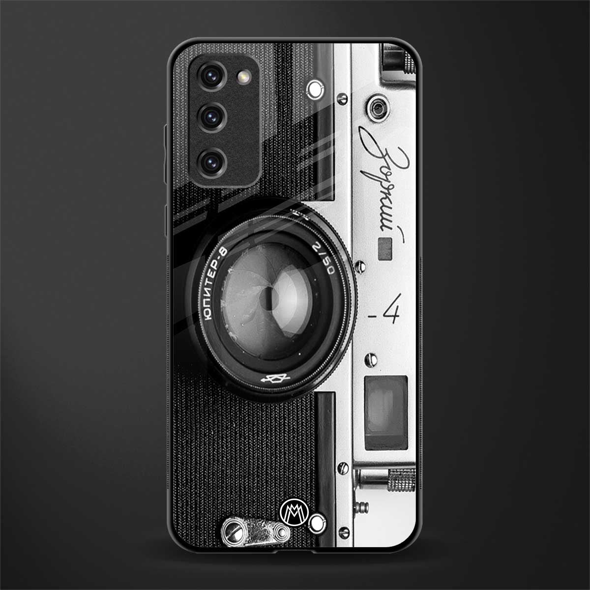 vintage camera glass case for samsung galaxy s20 fe image