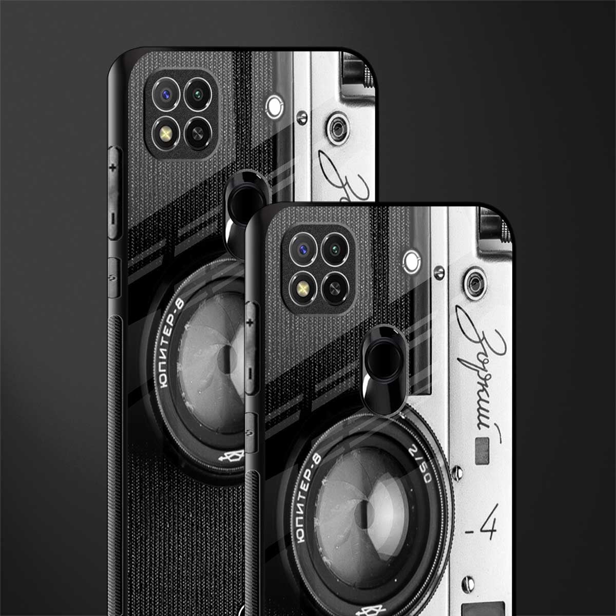 vintage camera glass case for redmi 9c image-2