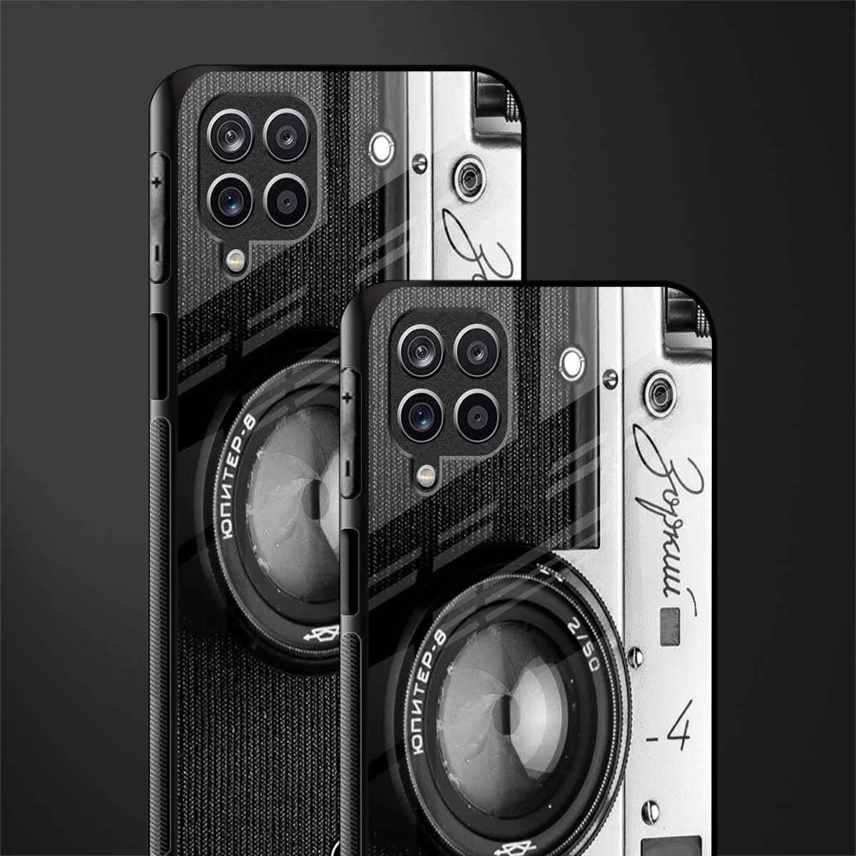 vintage camera glass case for samsung galaxy m12 image-2