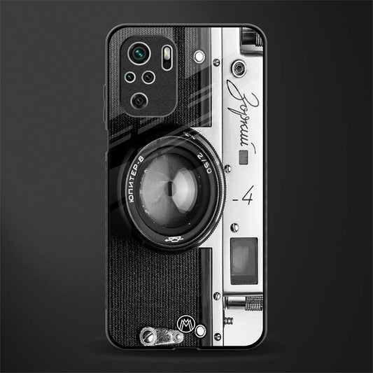 vintage camera glass case for redmi note 10 image