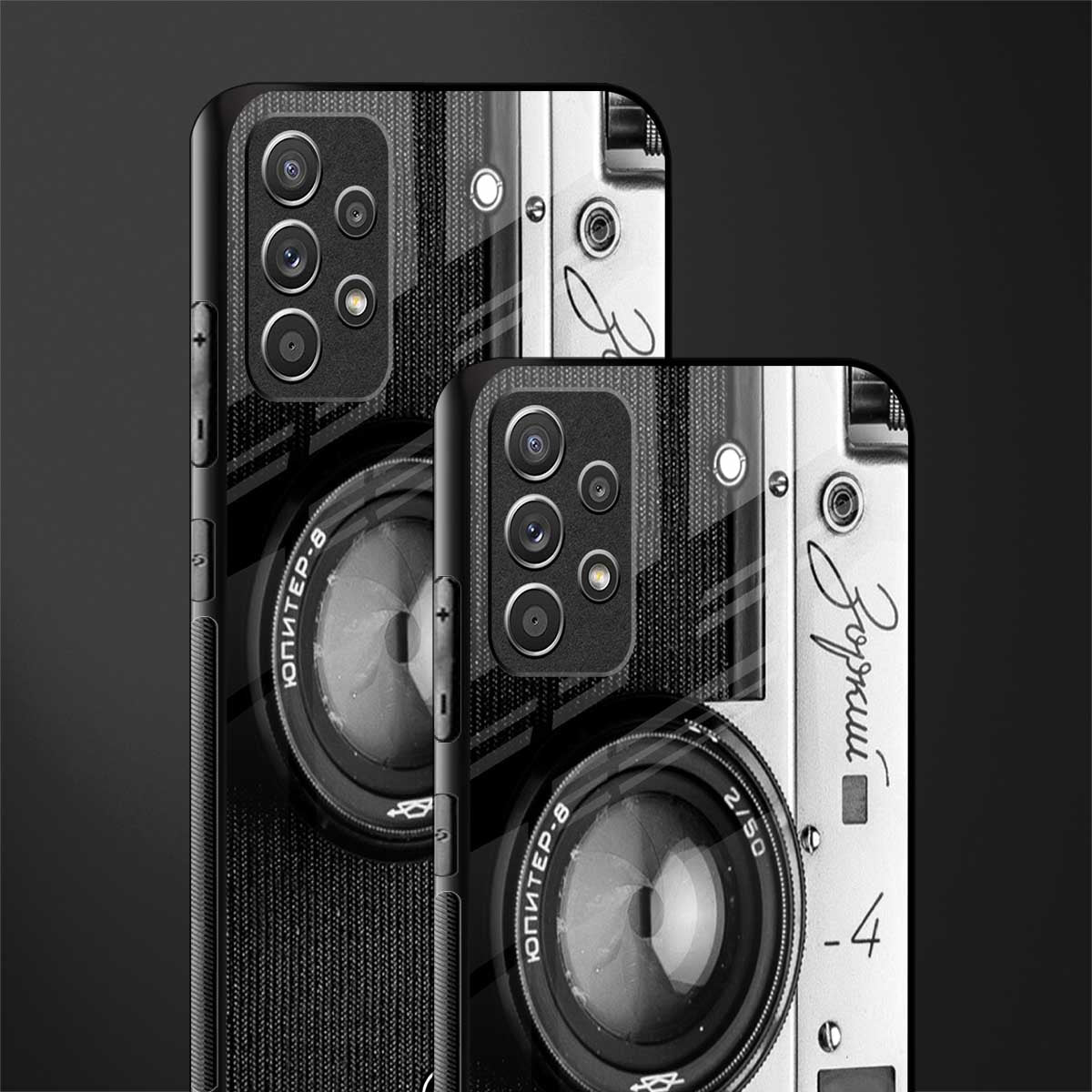 vintage camera glass case for samsung galaxy a72 image-2