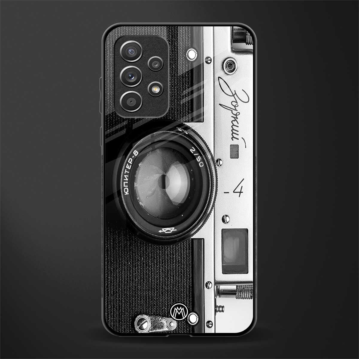 vintage camera glass case for samsung galaxy a72 image
