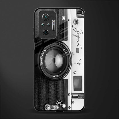 vintage camera glass case for redmi note 10 pro image