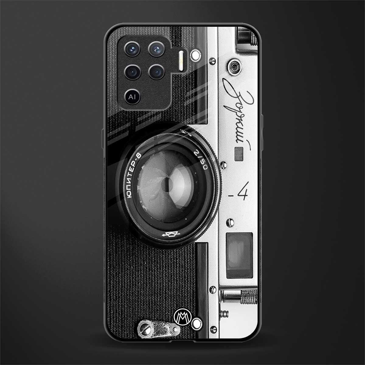 vintage camera glass case for oppo f19 pro image