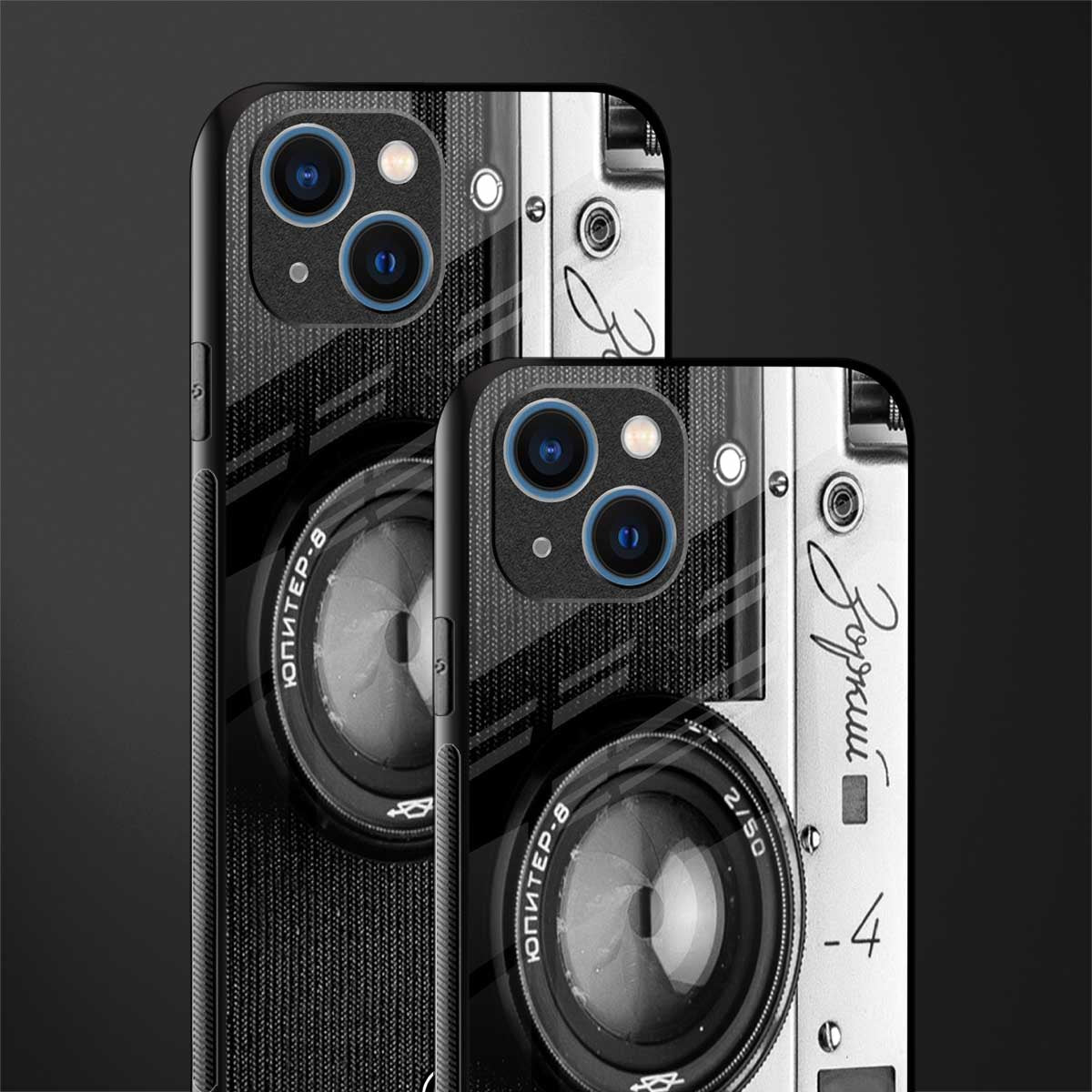 vintage camera glass case for iphone 14 image-2