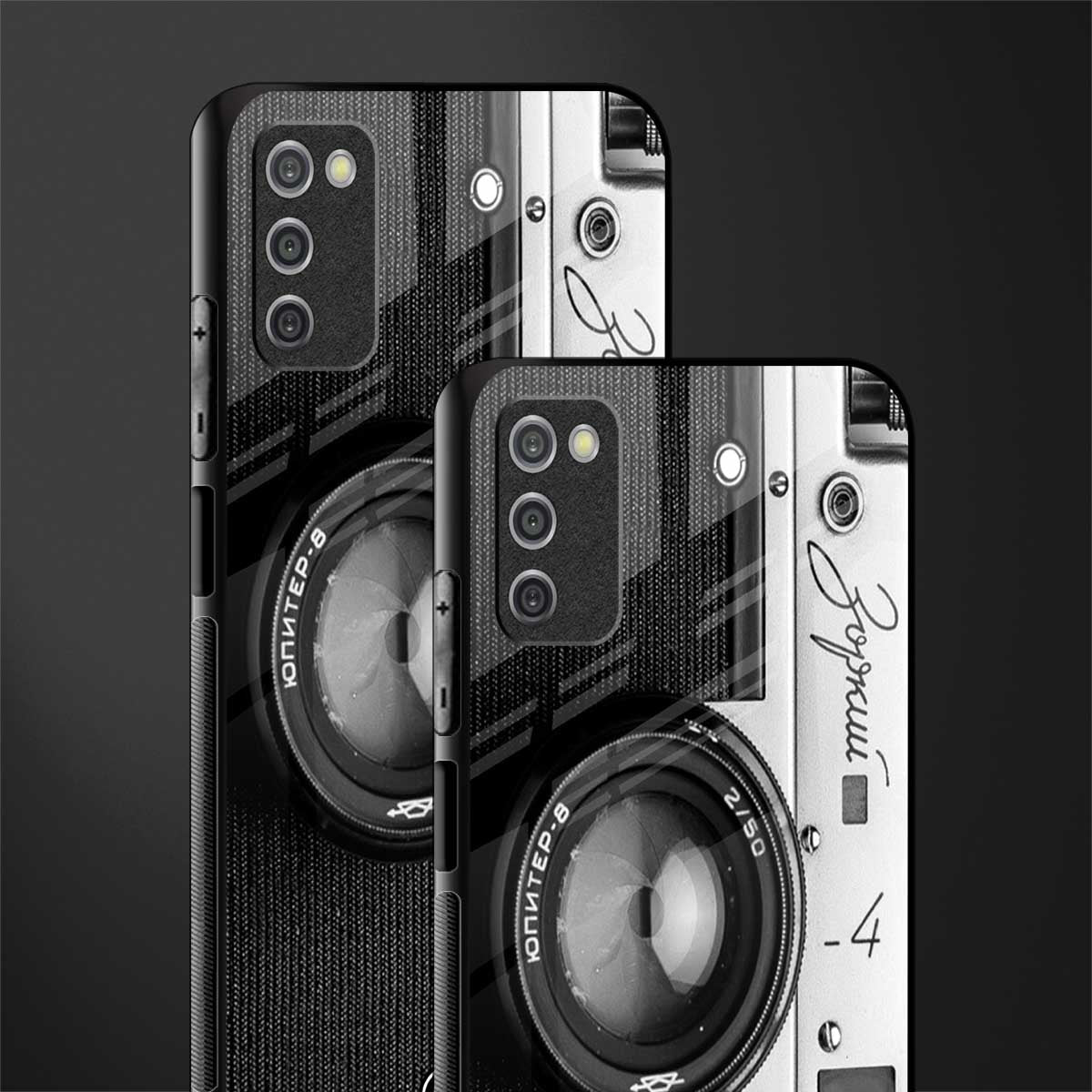 vintage camera glass case for samsung galaxy a03s image-2