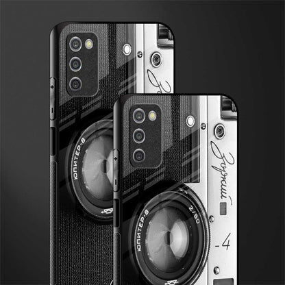vintage camera glass case for samsung galaxy a03s image-2