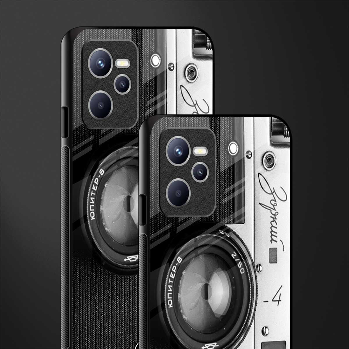 vintage camera glass case for realme c35 image-2