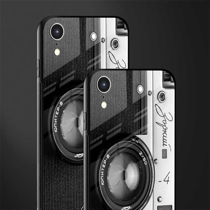 vintage camera glass case for iphone xr image-2