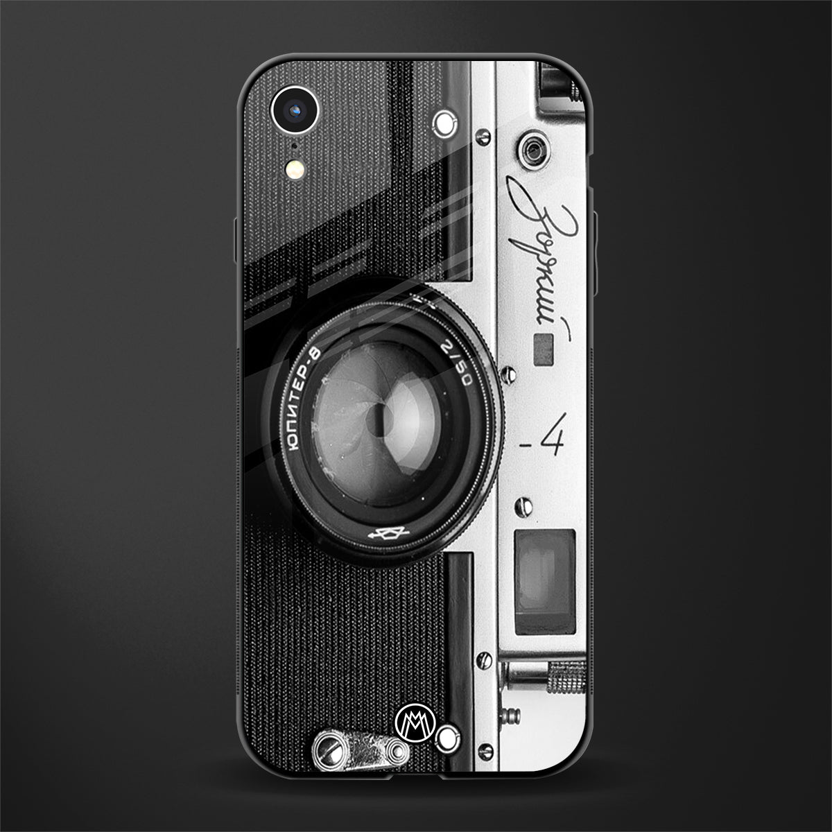 vintage camera glass case for iphone xr image
