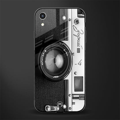 vintage camera glass case for iphone xr image