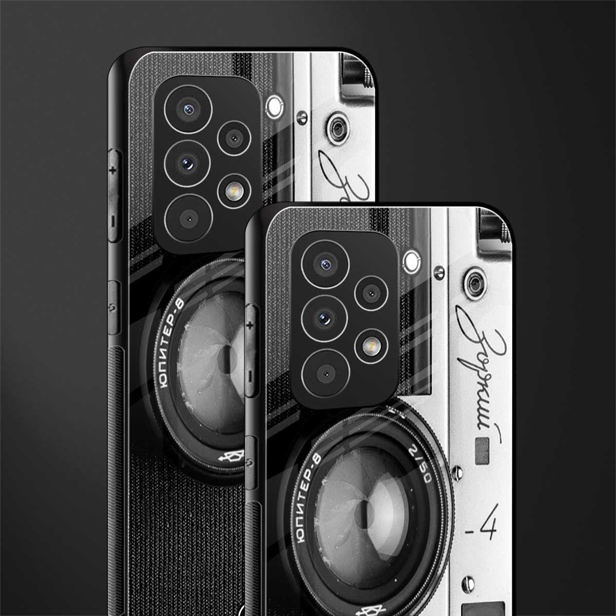 vintage camera back phone cover | glass case for samsung galaxy a53 5g