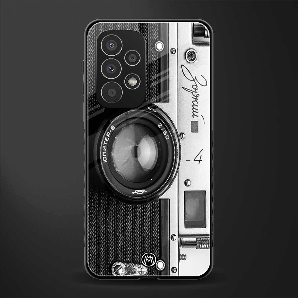 vintage camera back phone cover | glass case for samsung galaxy a53 5g