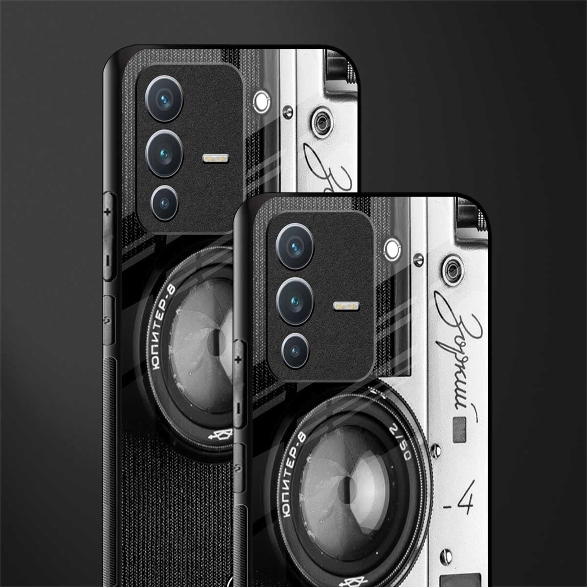 vintage camera glass case for vivo v23 5g image-2