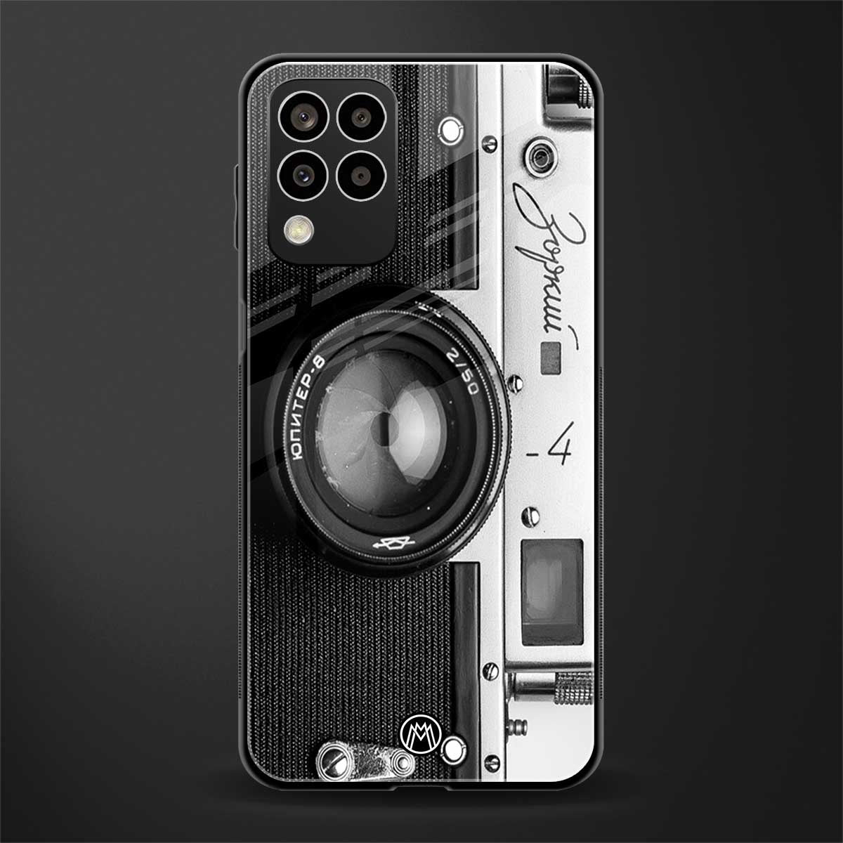 vintage camera back phone cover | glass case for samsung galaxy m33 5g
